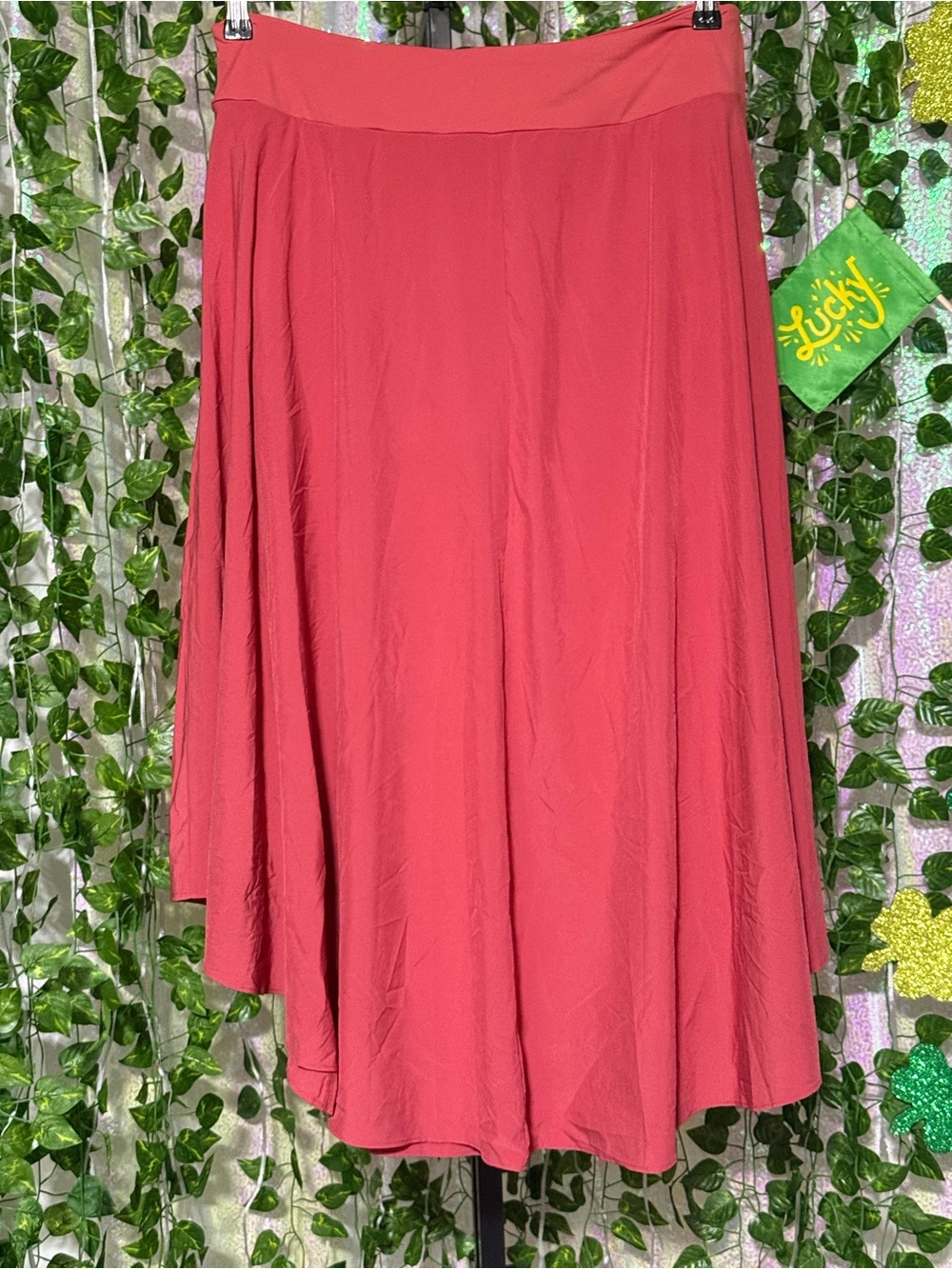 HALARA Breezeful™ High Waisted Tie Side 2-in-1 Flowy Quick Dry Red Skirt size XL - Picture 6 of 7
